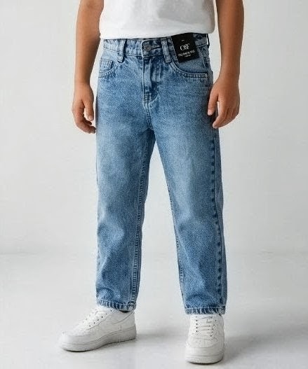 Olive + Fig Dark Grey Kids Jeans (Style 2)