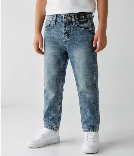 Olive + Fig Dark Grey Kids Jeans (Style 4)