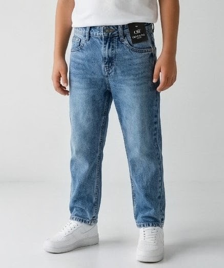 Olive + Fig Dark Grey Kids Jeans (Style 5)