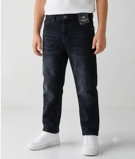 Olive + Fig Dark Grey Kids Jeans (Style 6)