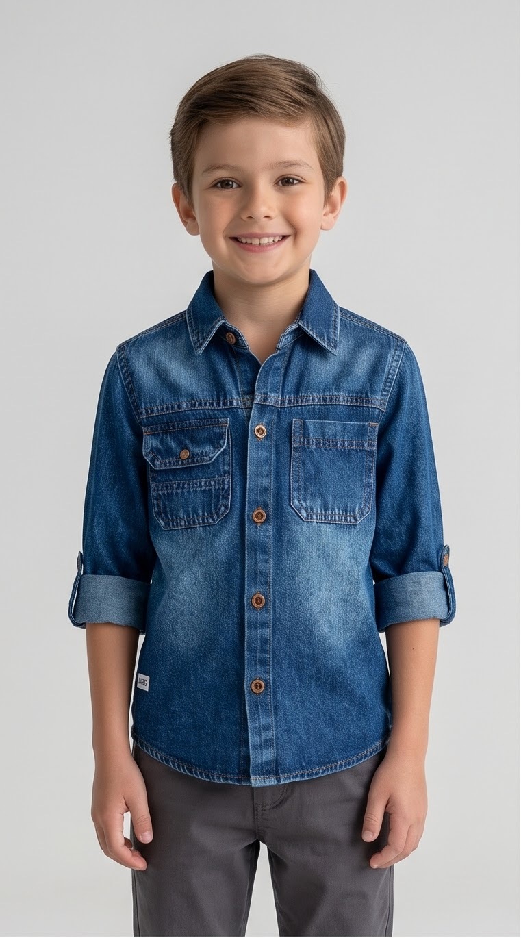 Rock N Ride Vintage Wash Denim Shirt