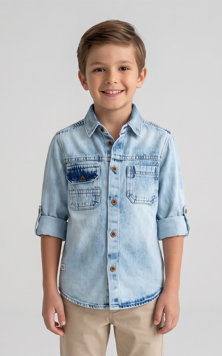 Rock N Ride Classic Indigo Denim Shirt