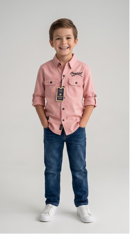 Original Cargo Shirt — Blush Pink