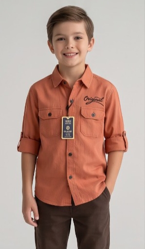 Original Cargo Shirt — Rust