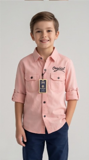 Original Cargo Shirt — Light Pink