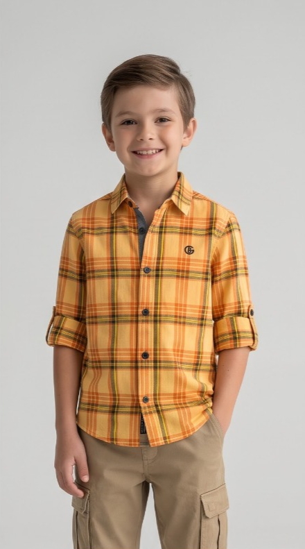 G-Boys Amber Check Shirt