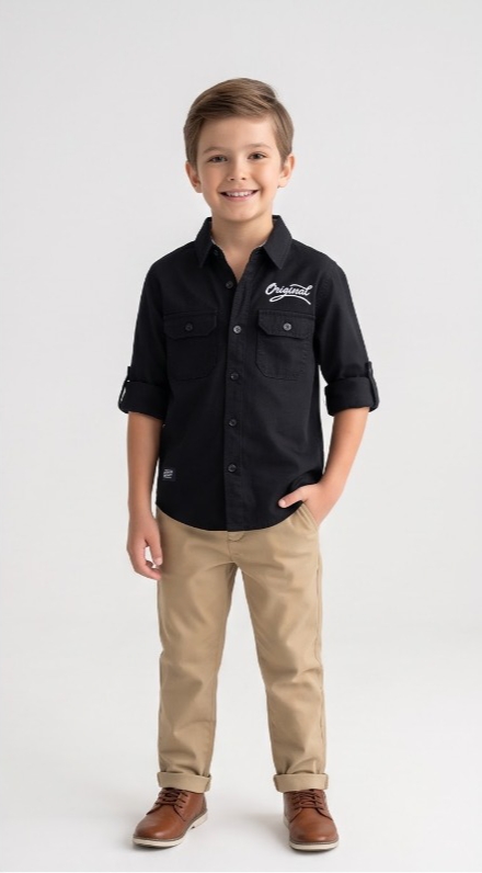 Original Cargo Shirt — Black — image 2