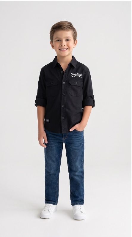 Original Cargo Shirt — Black — image 3