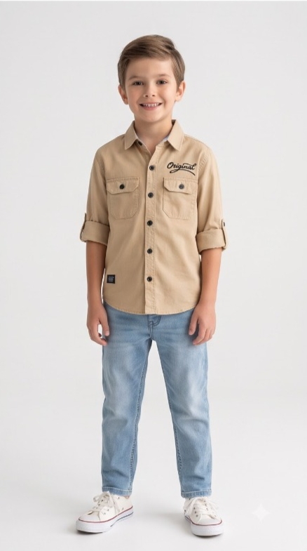 Original Cargo Shirt — Khaki