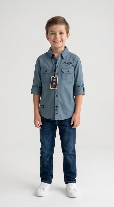 Original Cargo Shirt — Slate Blue