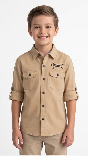 Original Cargo Shirt — Beige