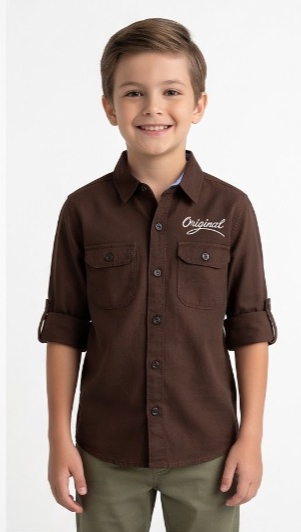Original Cargo Shirt — Dark Brown