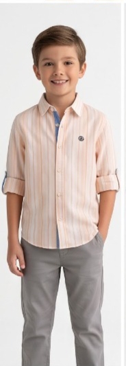 Peach Stripe Shirt
