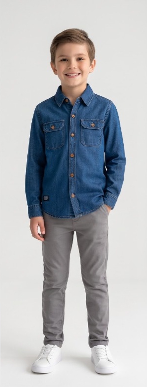 Deep Blue Denim Shirt