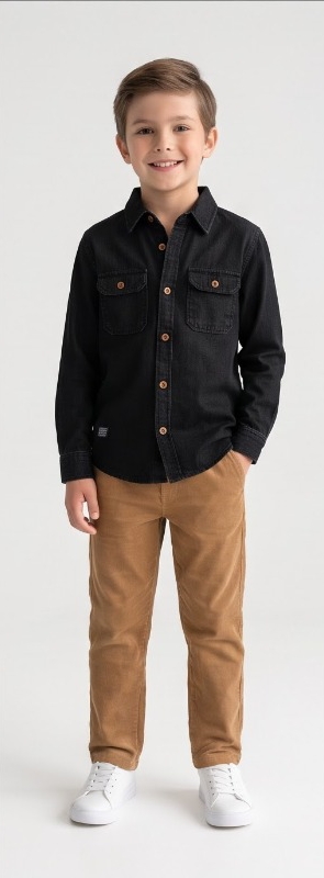 Black Denim Shirt