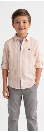 Peach Stripe Shirt — image 2