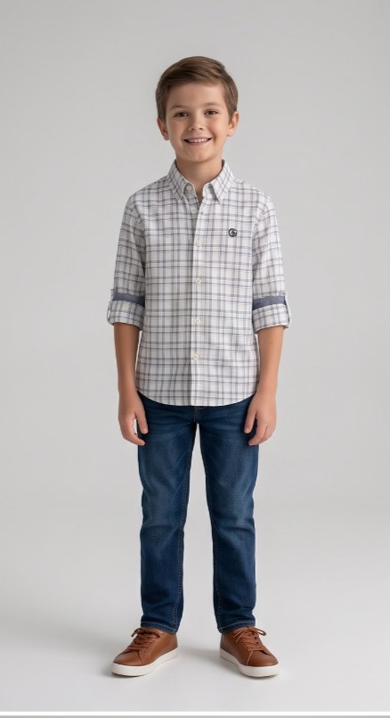 G-Boys Classic Grid Check Shirt