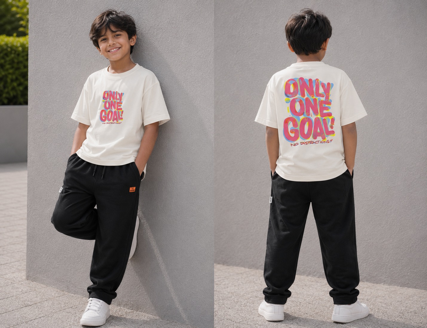Only One Goal Print T-Shirt