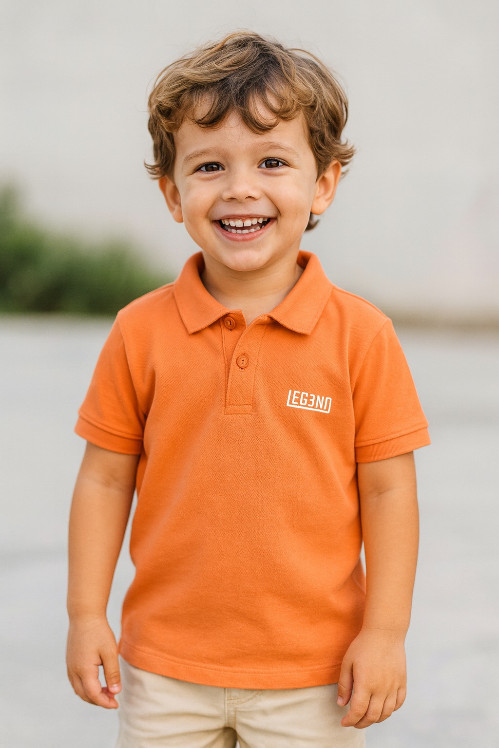 Legend Polo T-Shirt — Orange