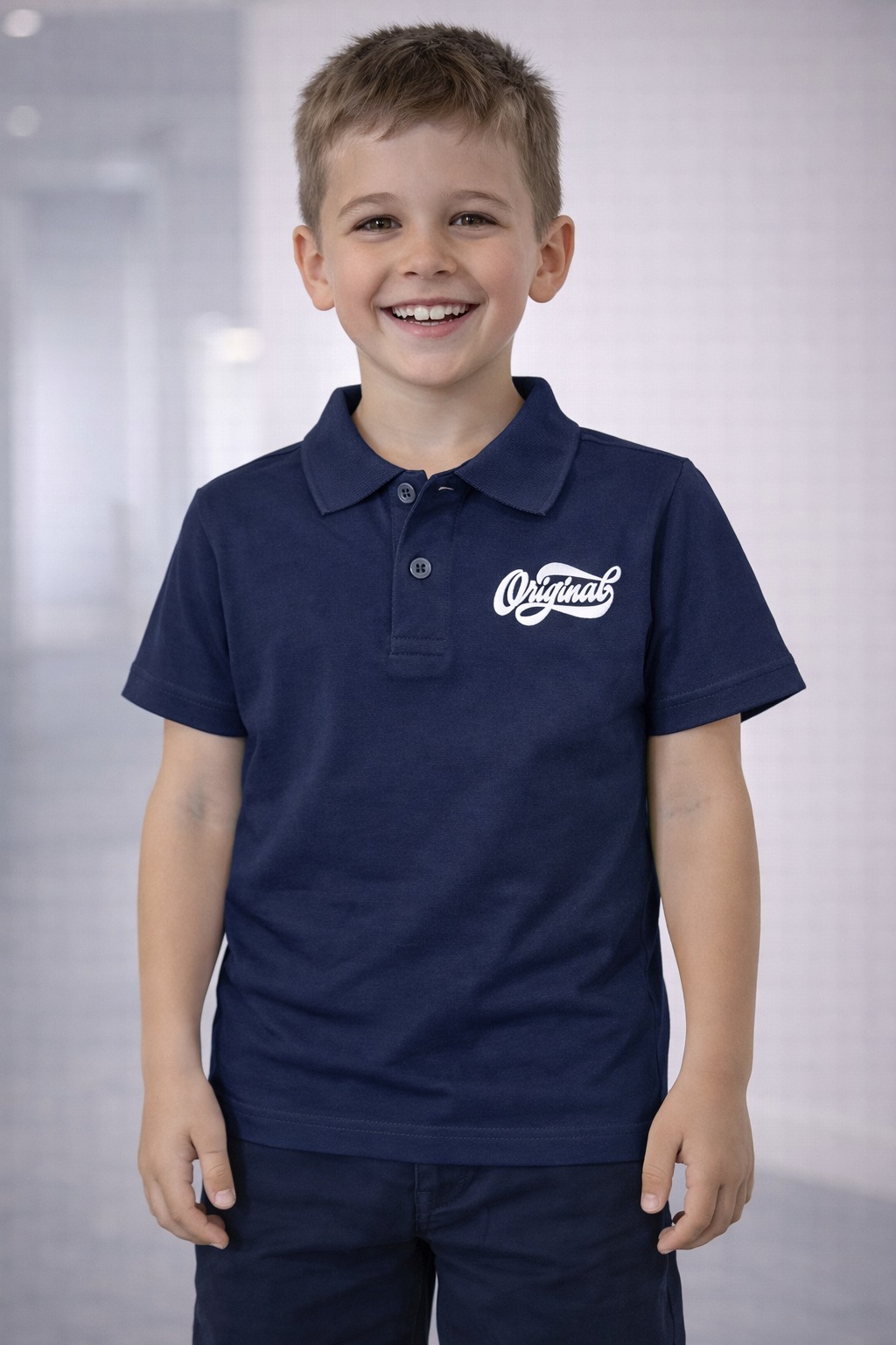 Legend Original Polo T-Shirt — Navy