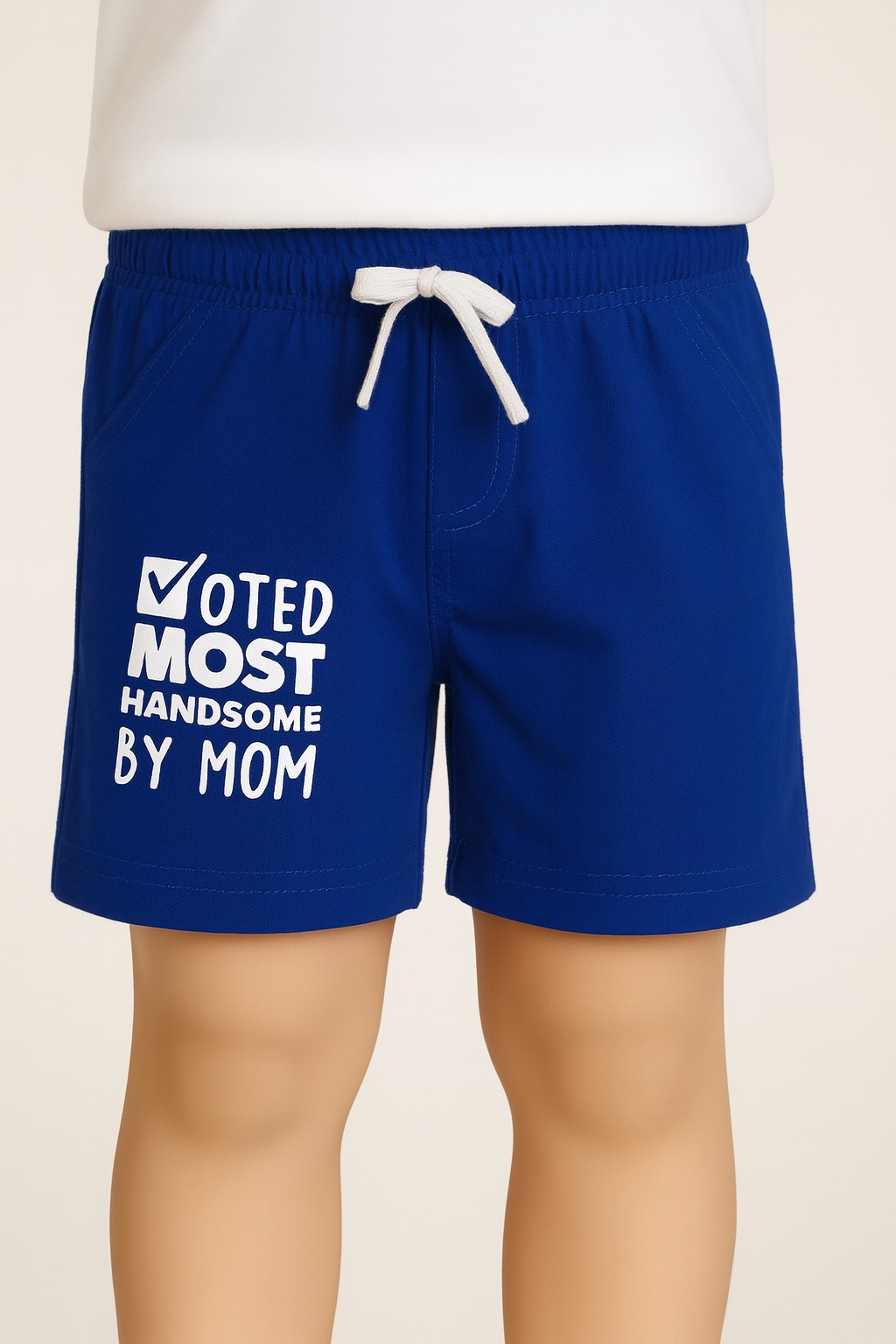Voted Handsome Shorts — Royal Blue | 1–3 Years