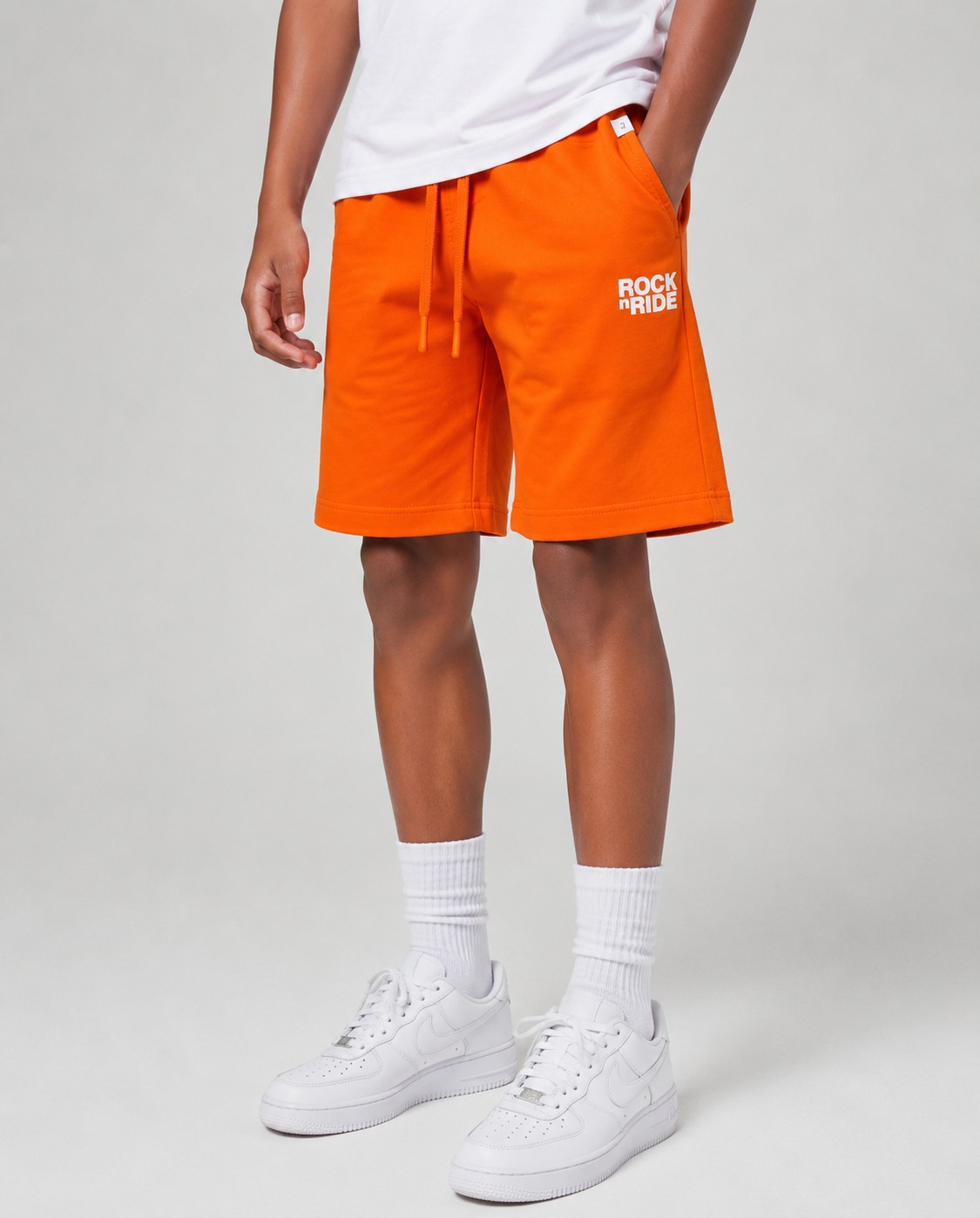 Rock N Ride Logo Shorts — Orange | 1–3 Years