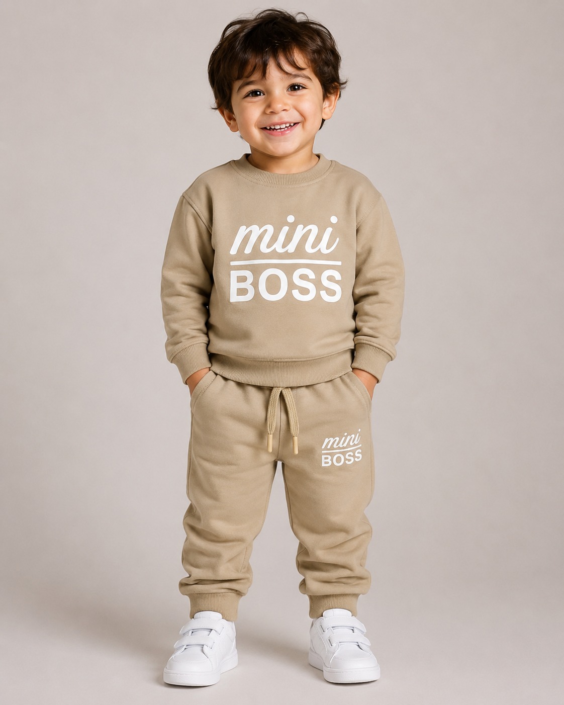 Mini Boss Co-ord Set — Beige