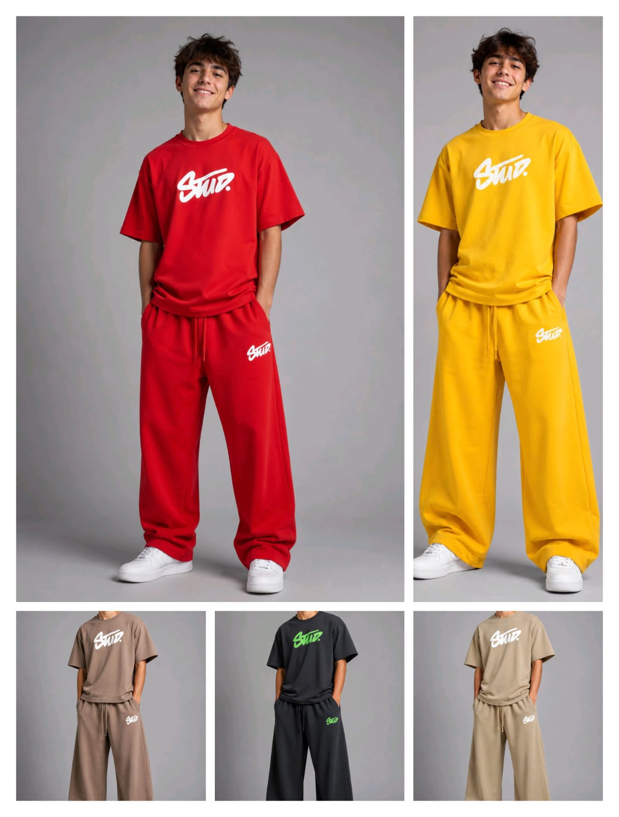 Stud Co-ord Set — Brown — image 3