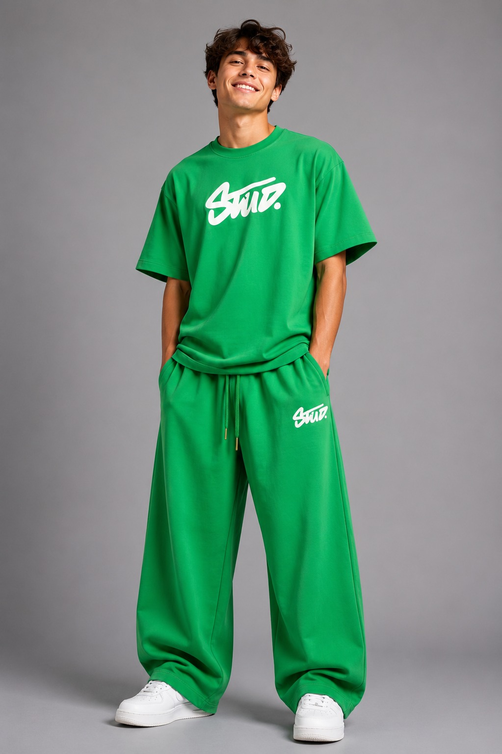 Stud Co-ord Set — Green