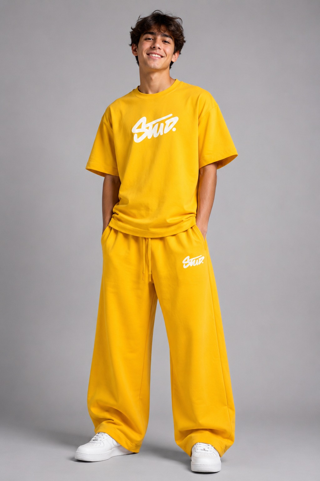 Stud Co-ord Set — Yellow