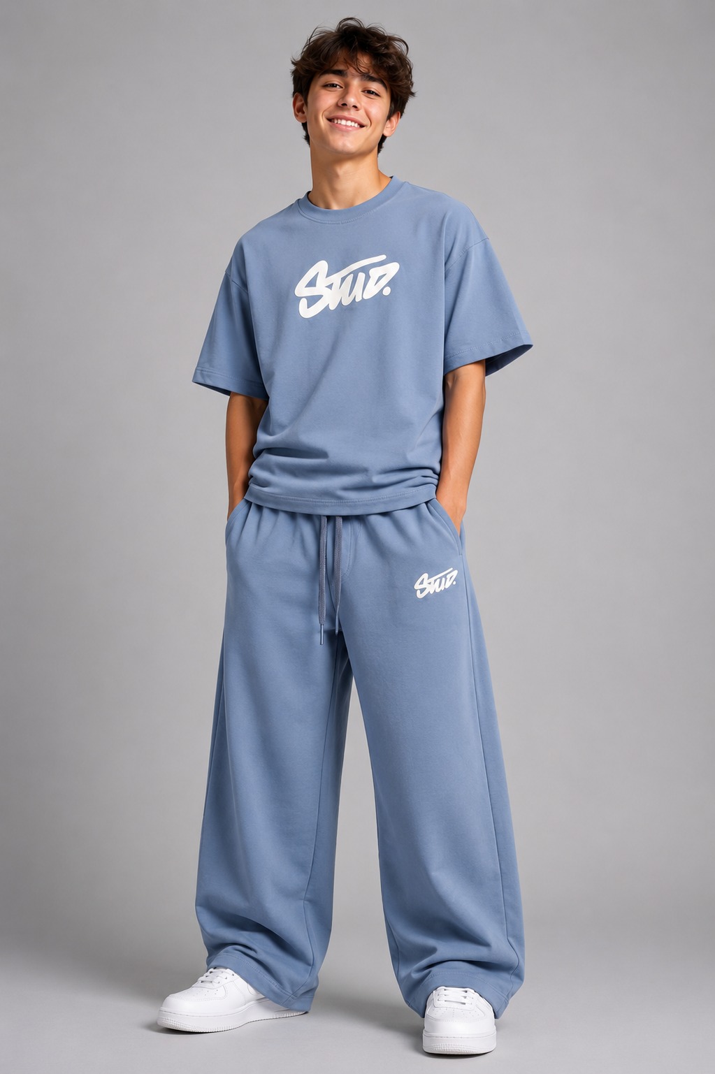 Stud Co-ord Set — Steel Blue — image 2