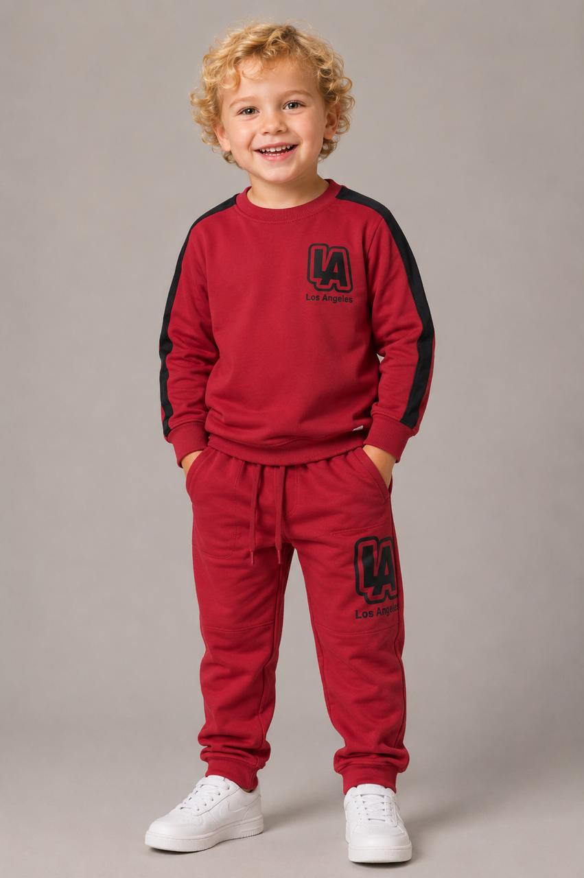 LA Co-ord Set — Burgundy