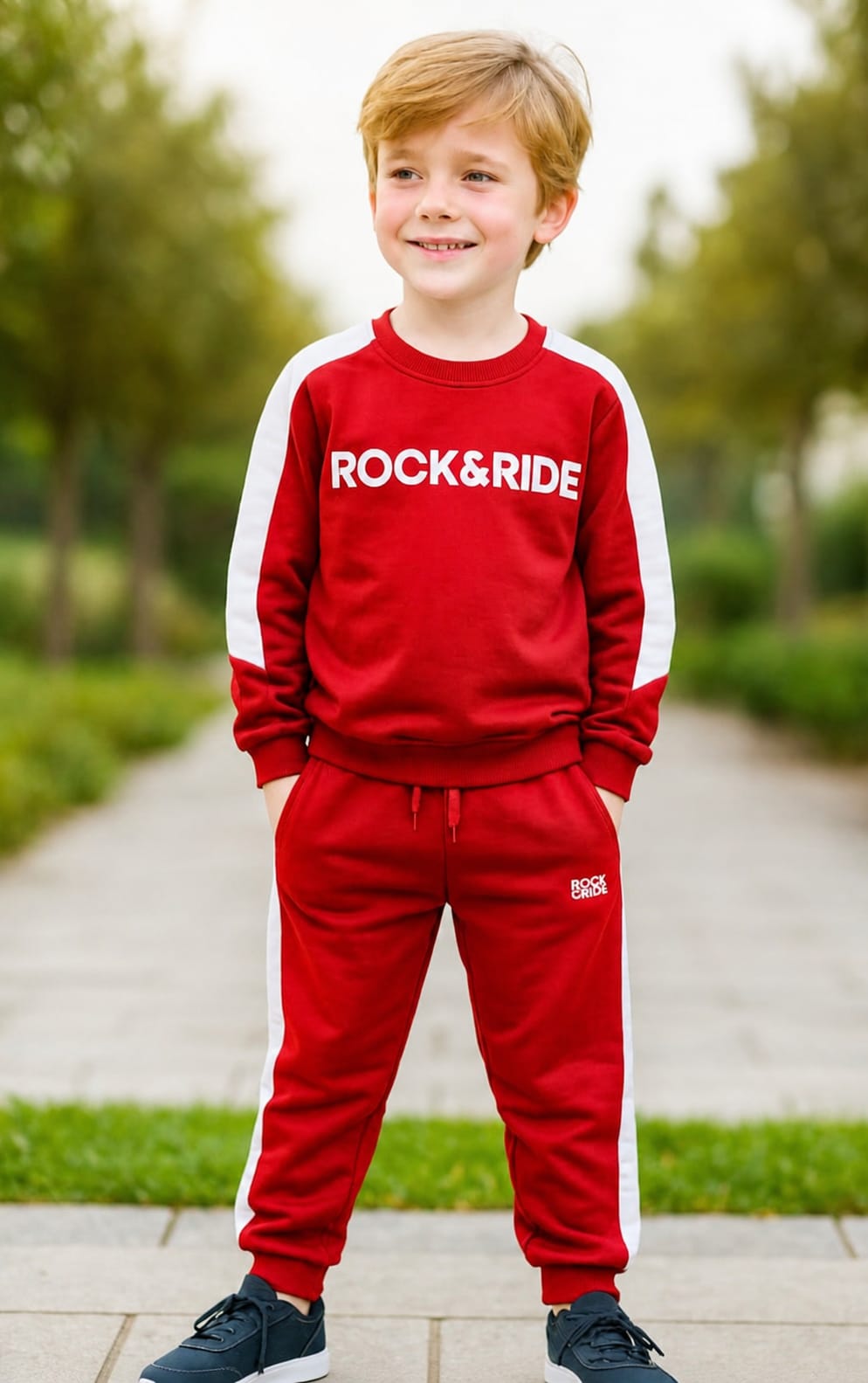 Rock N Ride Co-ord Set — Red