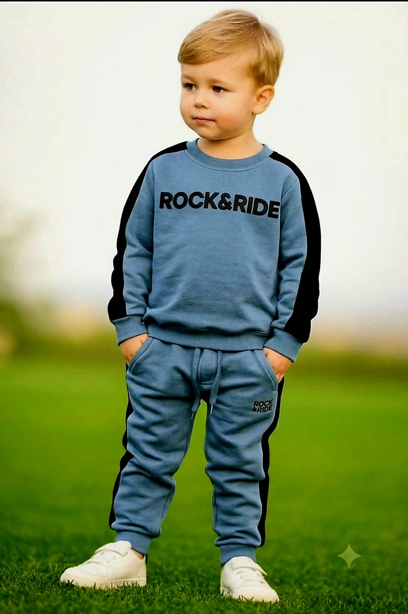 Rock N Ride Co-ord Set — Slate Blue