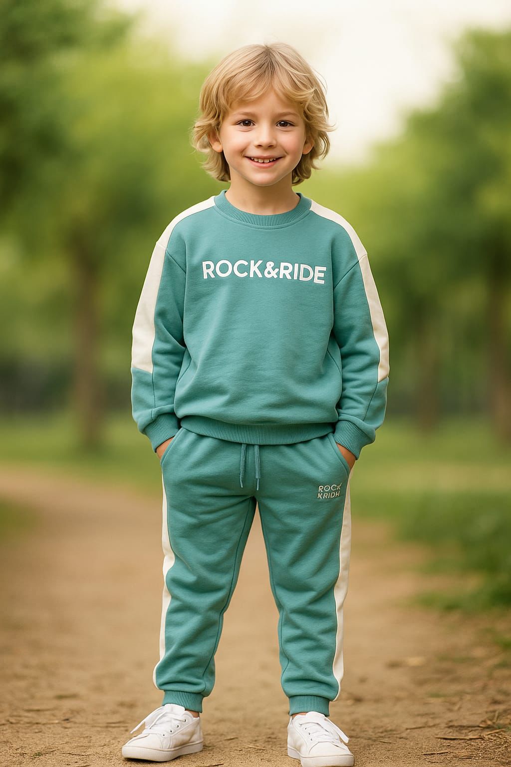 Rock N Ride Co-ord Set — Teal