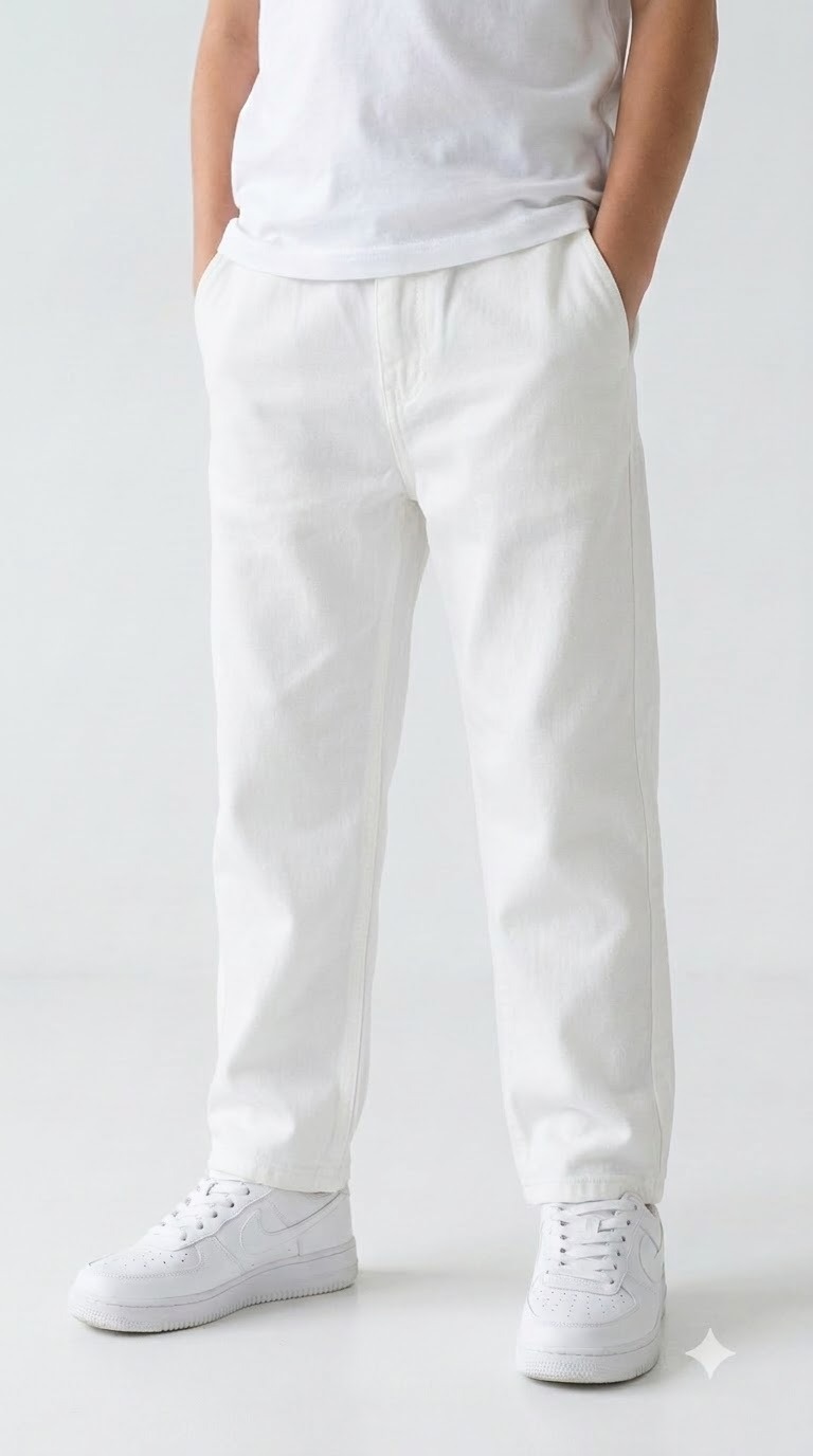 Regular Fit Pant — White