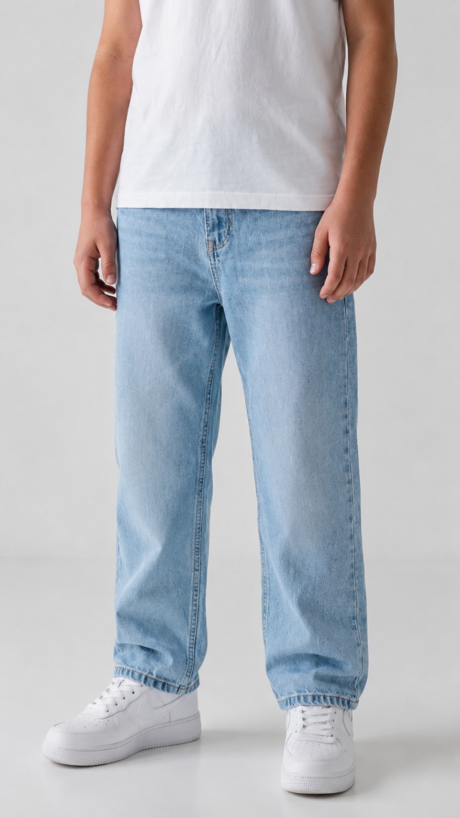 Light Blue Loose Fit Baggy Jeans