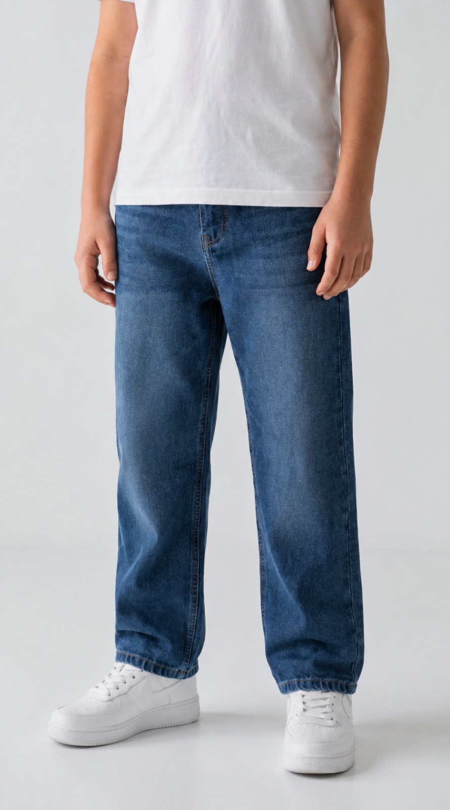 Dark Indigo Loose Fit Baggy Jeans — image 2