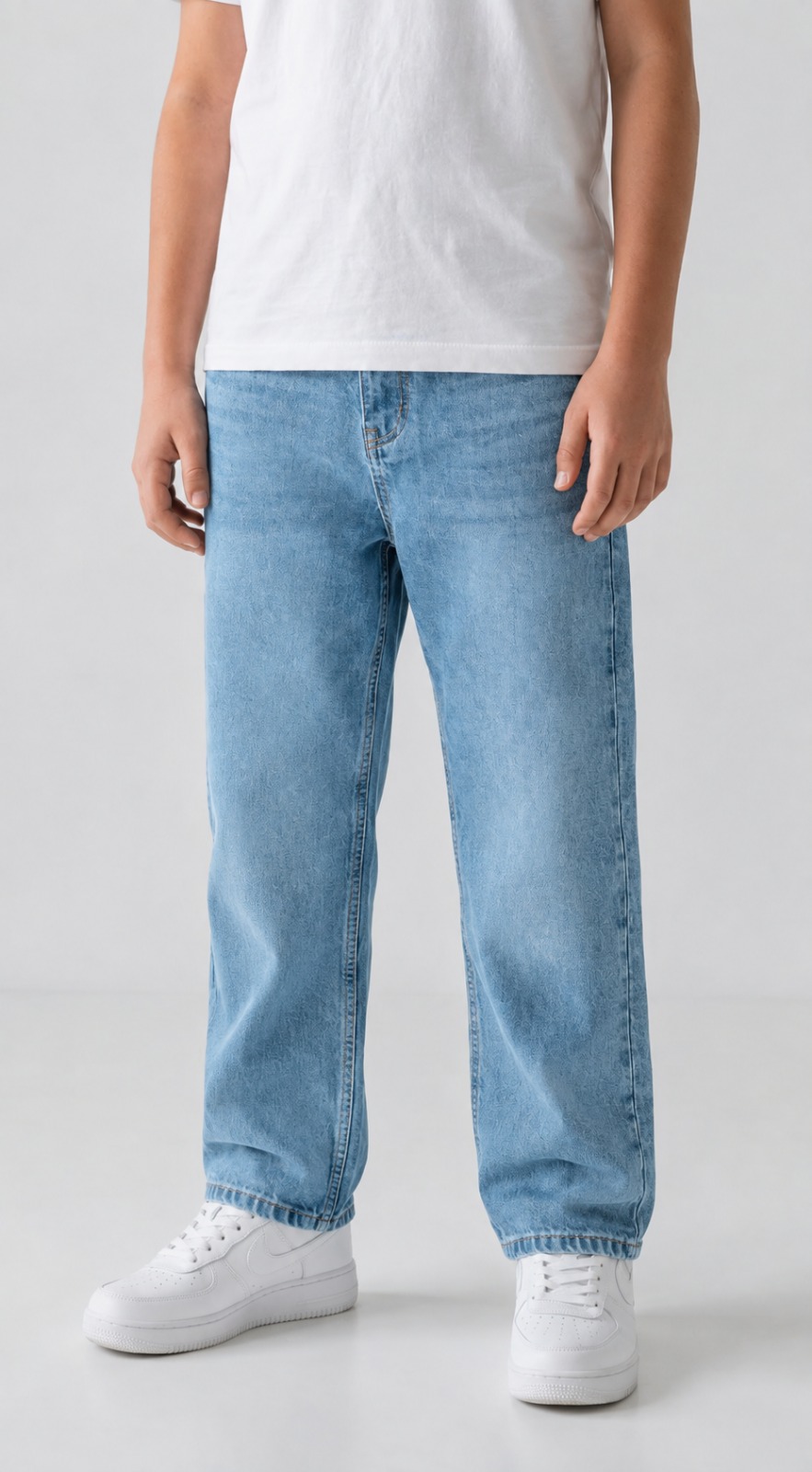 Light Blue Loose Fit Baggy Jeans — image 3