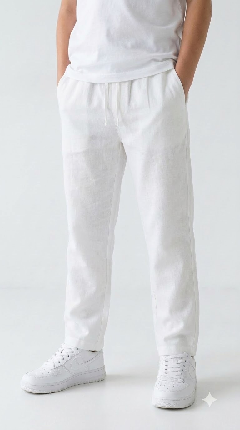 Linen Pant — White