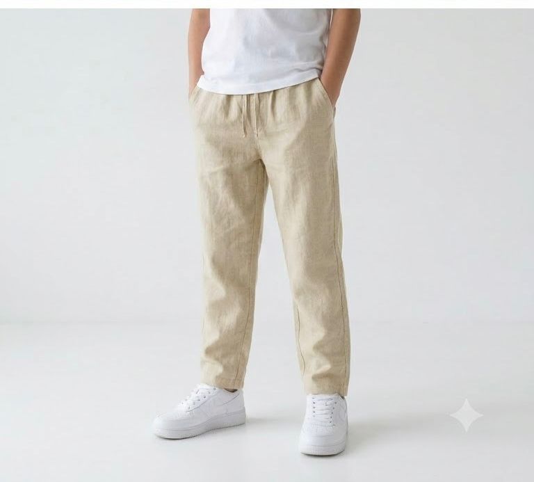 Linen Pant — Natural