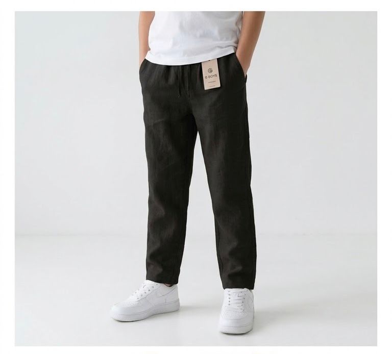 Linen Pant — Dark Brown
